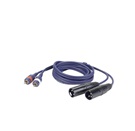 DAP Audio cable 2 XLR Macho a 2 RCA Macho 1.5m-Em Stock.