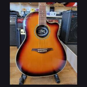 Vintage Synergy VR6 SB Slim Bowl Electro-Acoustic Guitar Pre-Owned-Em stock