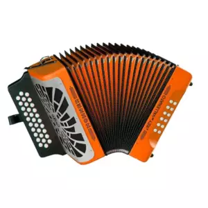 Hohner CONCERTINA El Rey del Vallenato GCF Laranja-Em stock