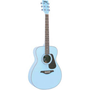 Vintage V300 Acoustic Guitar, Baby Blue-Em stock