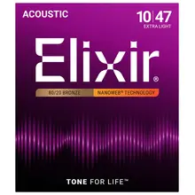 Elixir Nanoweb Extra Light Acoustic
