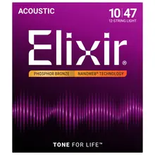 Elixir Nanoweb Light 12 Str. Phosphor