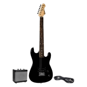 Encore E5 Electric Guitar Pack, Black