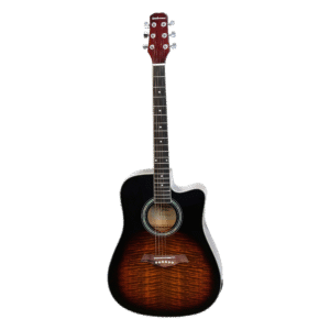 Beckman Guitarra Eletroacústica Dreadnought Cutaway Tigerburst