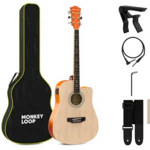 Monkey Loop Valley D-10CE Natural - pack guitarra