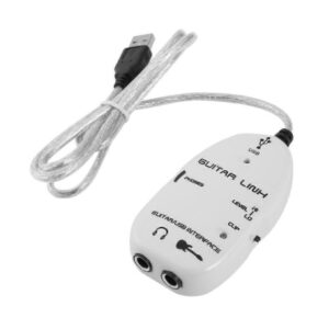 Interface Link Guitar to USB, PC Audio Recording Adapter