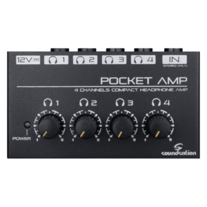 Amplificador de Auscultadores POCKET-AMP Mini com 4 canais