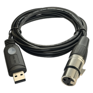 DSD TECH SH-RS09B USB para DMX cabo suporte Freestyler QLC e Pi Open Lighting