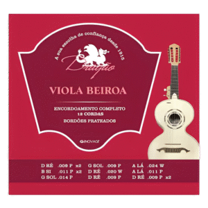 Viola Beiroa Jogo Cordas Dragão 12 Cordas