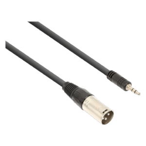Vonyx CX318-05 Cable XLR macho a Minijack 3.5 estéreo de 0,5 metros