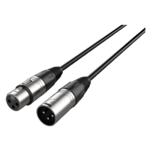 Audibax Silver Cable XLR Macho para XLR Fêmea, 75 cm