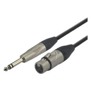 Audibax Pro Cable XLR Fêmea para Jack Stereo 3 Metros