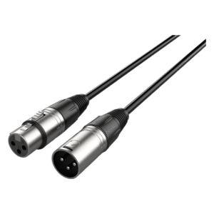 Audibax Silver Cable XLR Macho a XLR Hembra 5 Metros Negro