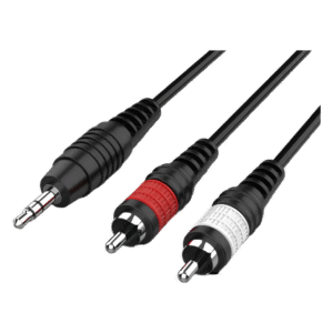 Audibax Bronze Cable Minijack Stereo para 2 RCA Macho 3 Metros