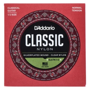 Cordas D'Addario EJ27N 1/2 para guitarra clássica de tamanho 1/2