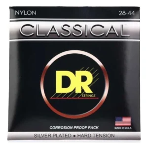 Cordas DR Classical Nylon Strings Hard 28-44 para guitarra clássica