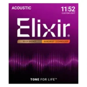 Elixir Nanoweb Custom Light Acoustic 11/52