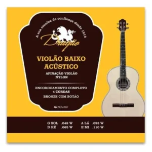 Jogo de Cordas Dragão 038 para Baixo Acústico Nylon