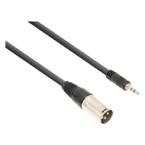 Vonyx CX318-05 Cable XLR macho a Minijack 3.5 estéreo de 0,5 metros